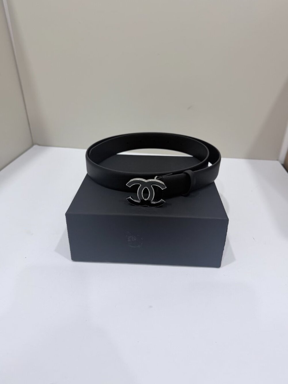 Chanel Authentic Women's Black Belt SZ 85